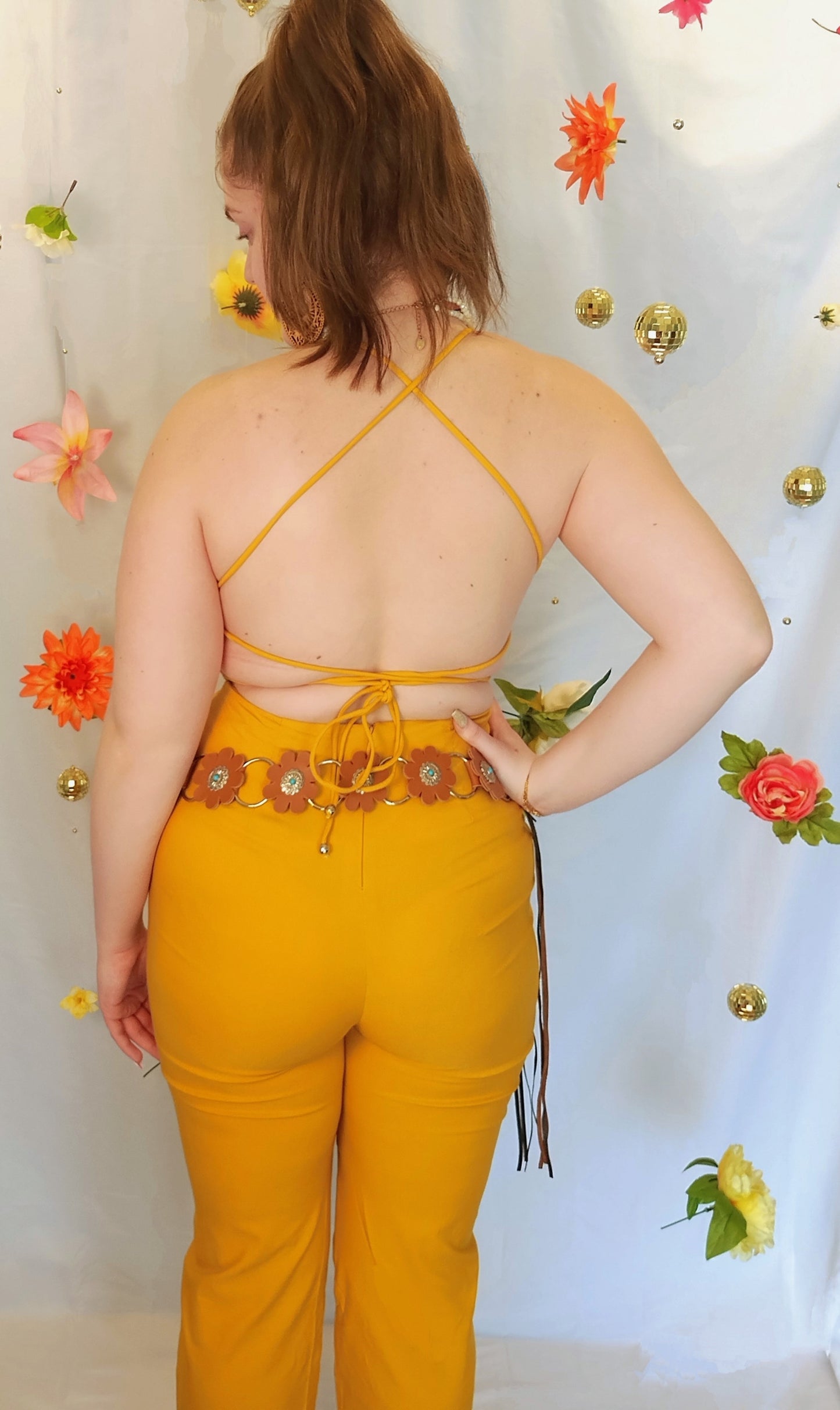 mustard jumpsuit